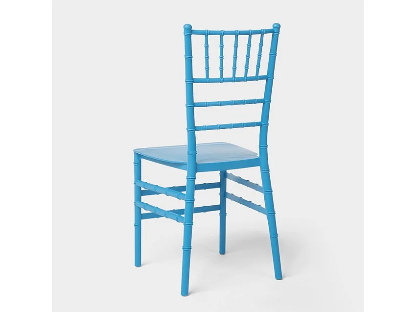 Stock 20 sillas estilo clásico para ceremonias, bodas, catering Chiavarina X - Azul