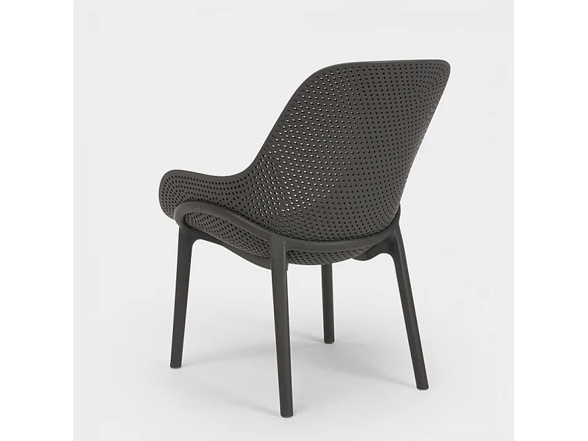 Sedie design moderno per cucina e bar in polipropilene Majestic - Grigio