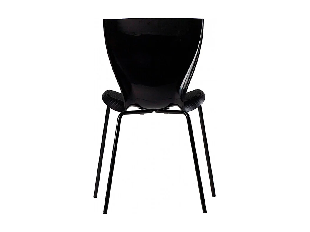 Slide Gloria sillas de diseño moderno para cocina bar restaurante y jardín - Negro