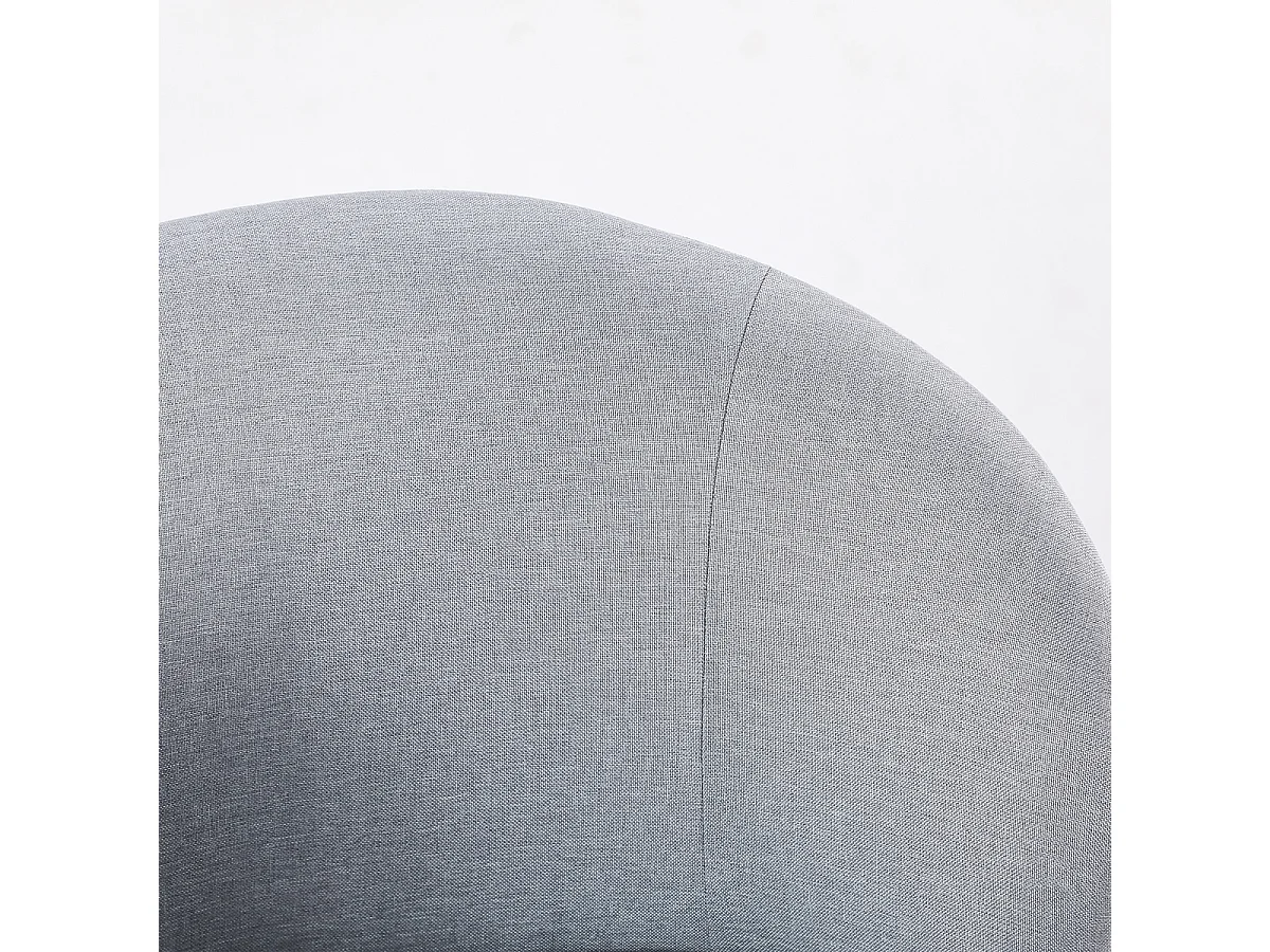 Moderner Esszimmer- und Küchenstuhl aus Designstoff Kadim - Grau