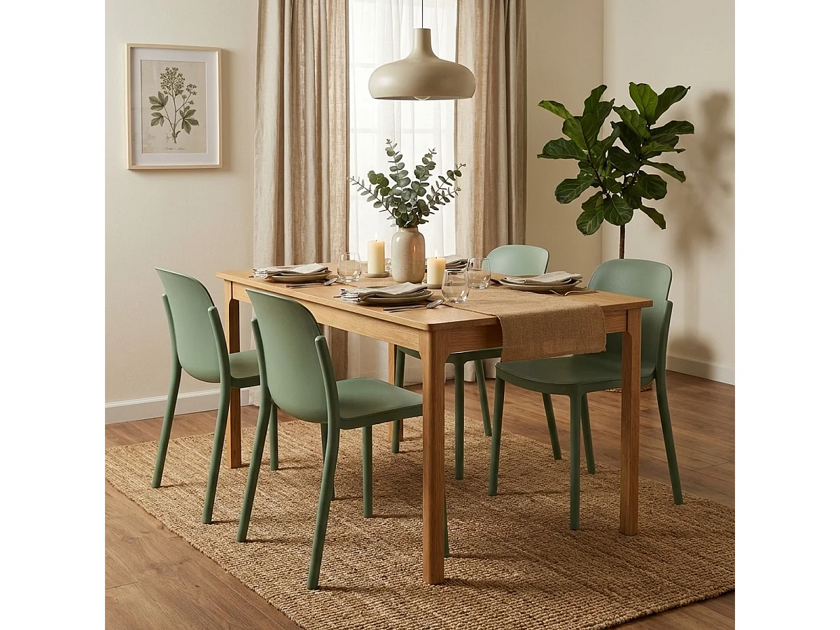 Chaise de cuisine salle à manger restaurant au design moderne Helene - Vert foncé