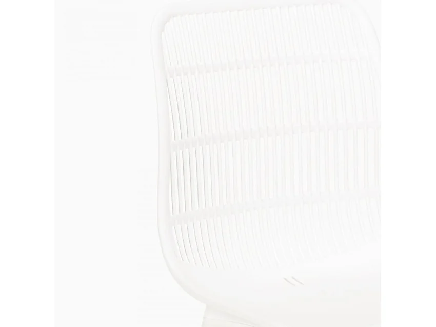 Polypropylen Stuhl für Küche, Bar, Restaurant, moderner Garten Bluetit - Weiß