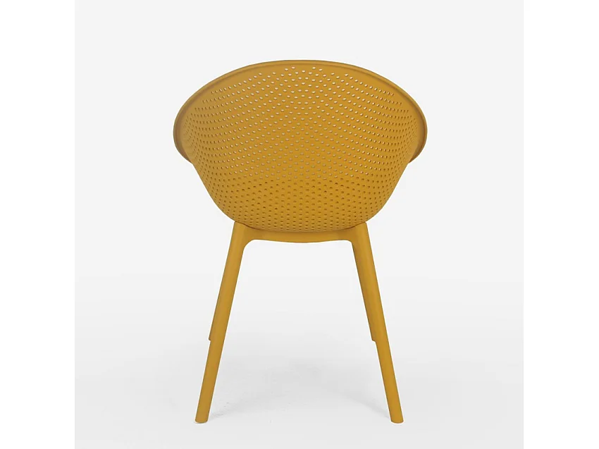 Moderner Stuhl für Esszimmer der Garten, Küche, Außenbereich Arielle - Gelb