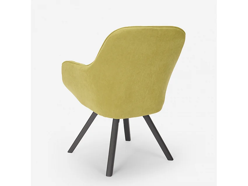 Silla cocina comedor diseño moderno restaurante giratoria Tandil - Verde oscuro