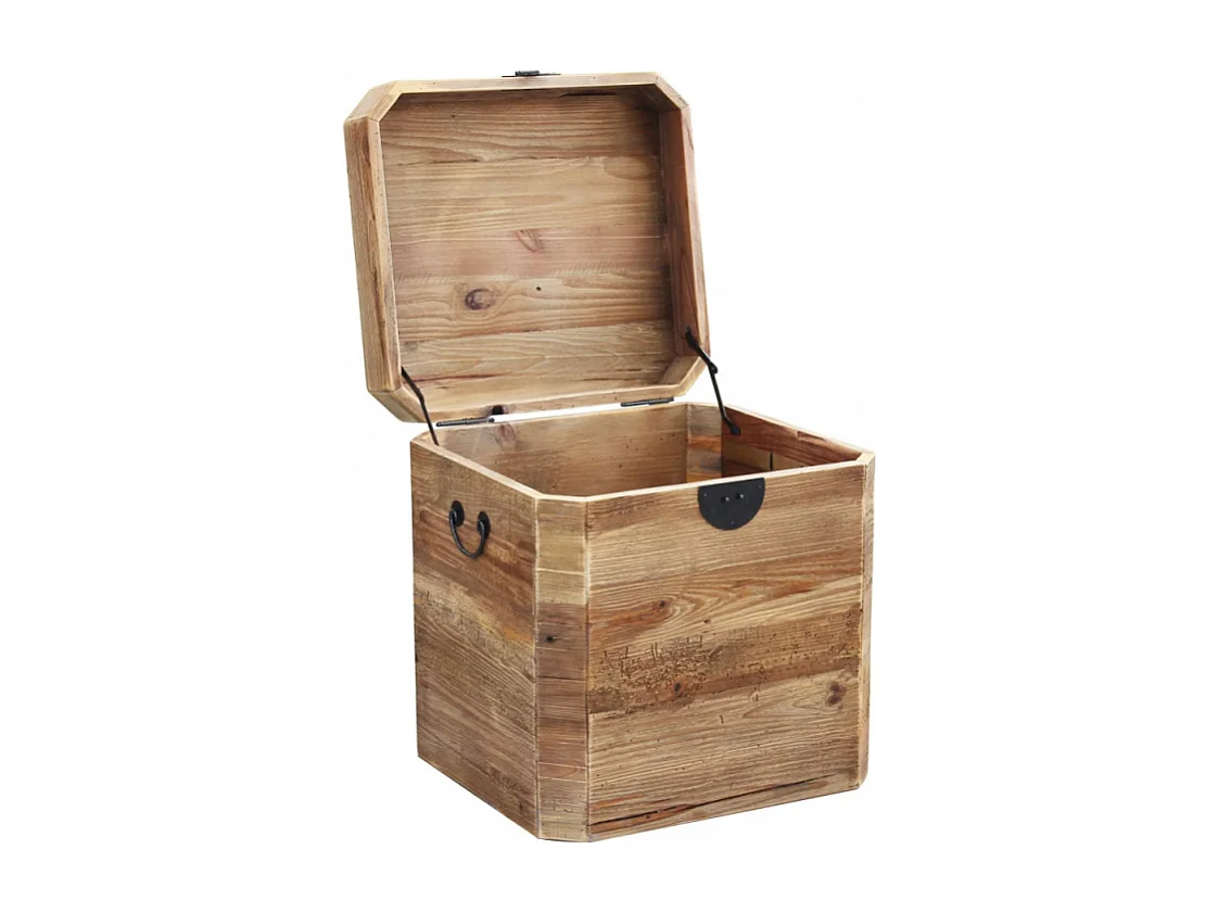 Baúl de almacenamiento de madera 52x48x55cm Irving