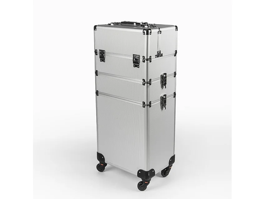 Kosmetik-Koffer Trolley mit 4 Rädern und Make-up-Fächern Sirius