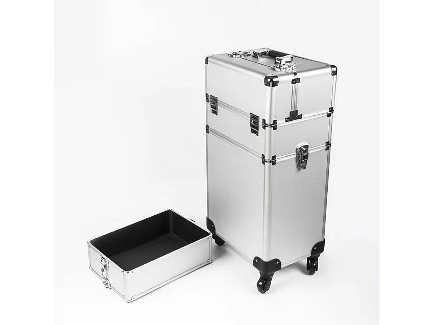 Kosmetik-Koffer Trolley mit 4 Rädern und Make-up-Fächern Sirius