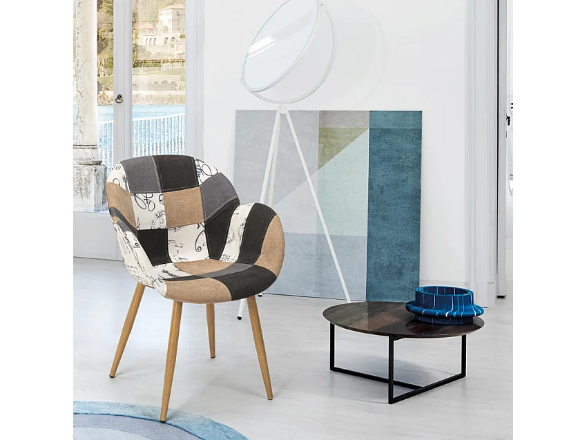 Patchwork Stuhl Sessel Wohnzimmer Küche Studio Finch - Patchwork 4