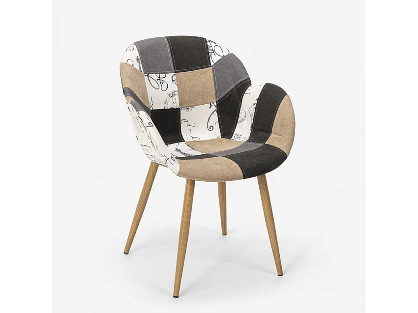 Patchwork Stuhl Sessel Wohnzimmer Küche Studio Finch - Patchwork 4