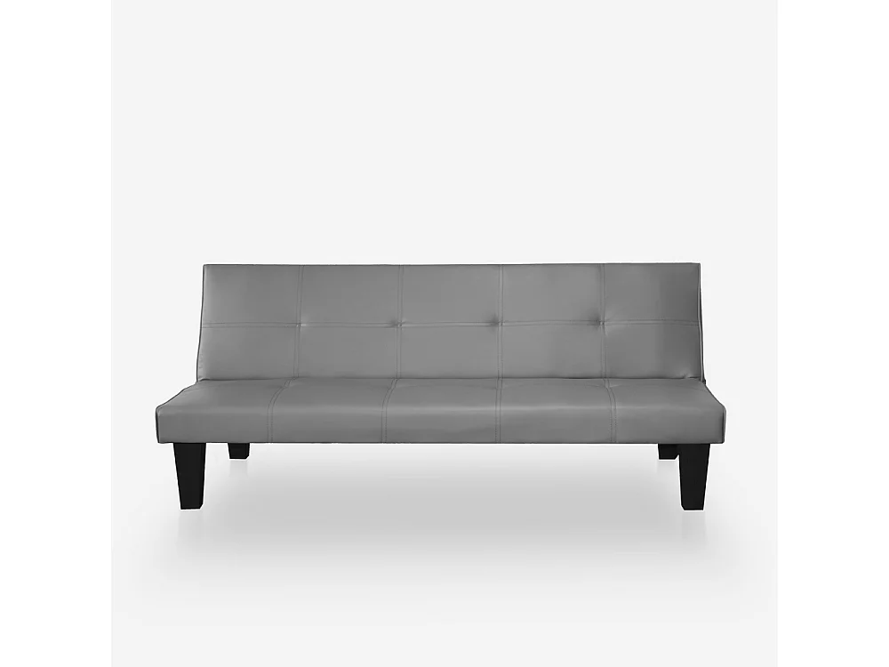 Divano letto 2 posti apertura clic clac design moderno similpelle Neluba Lux