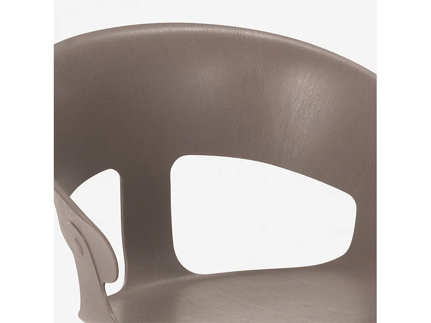 Silla de comedor de diseño moderno para bar y restaurante Evelyn - Gris Oscuro
