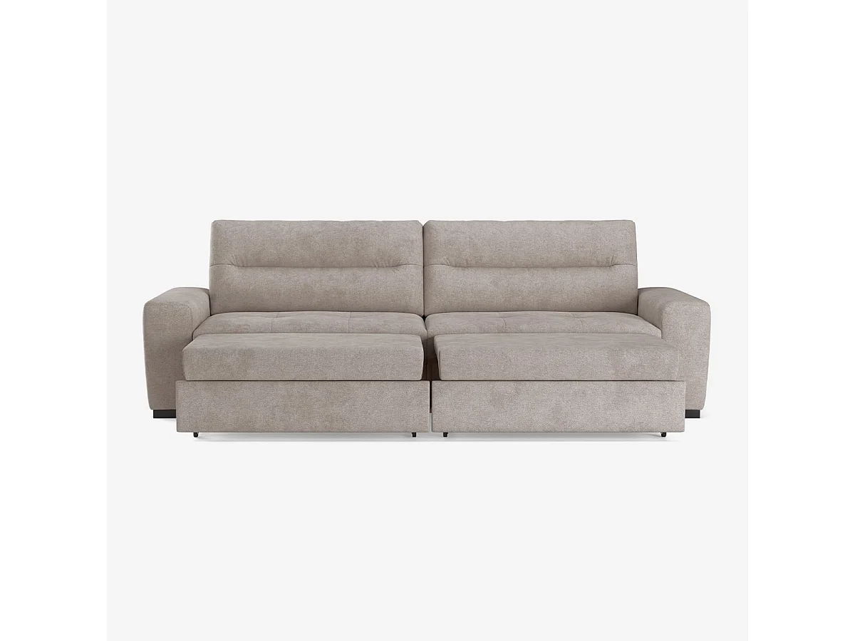 Ausziehbares modernes Schlafsofa 2-Sitzer 274x97cm Rali - Grau