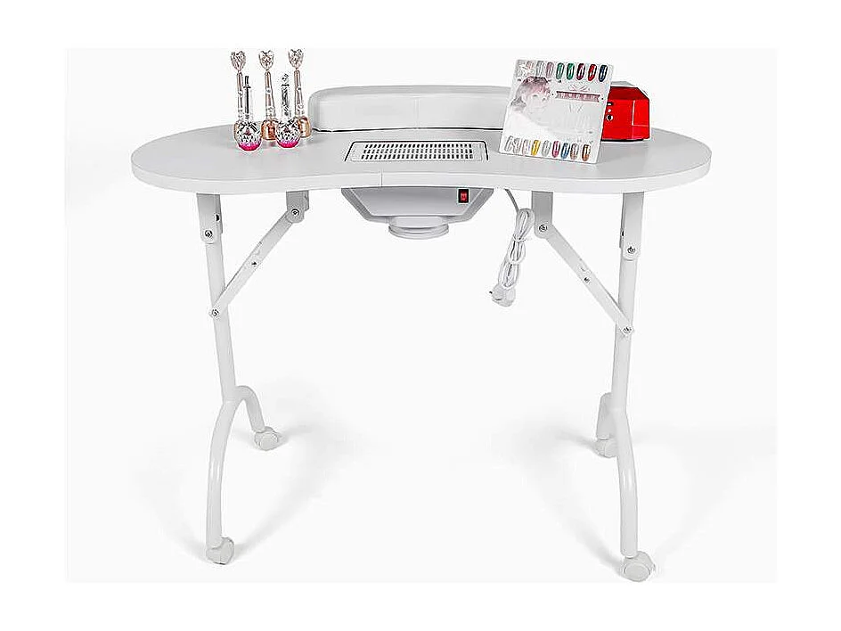 Tavolo portatile pieghevole per manicure e ricostruzione unghie Easynails - Bianco