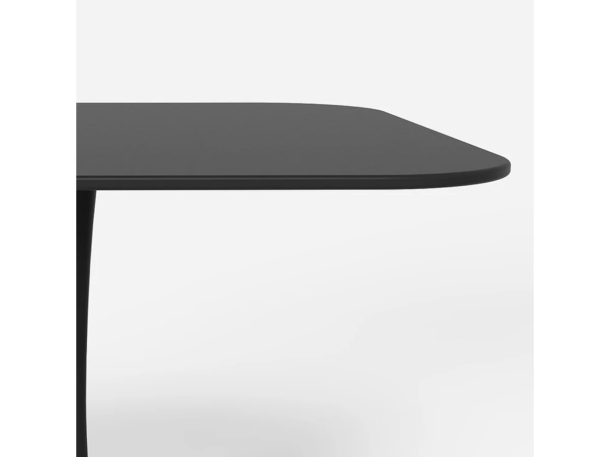 Table carrée style Goblet bar cuisine salle à manger design scandinave lillium 80 - Noir