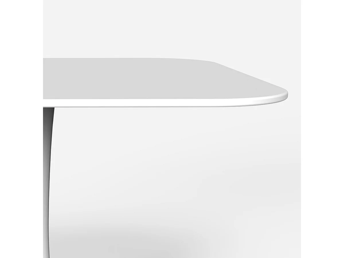 Table carrée style Goblet bar cuisine salle à manger design scandinave lillium 80 - Blanc
