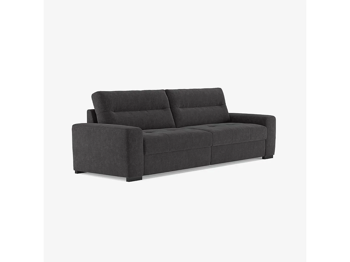Ausziehbares modernes Schlafsofa 2-Sitzer 274x97cm Rali - Dunkel Grau