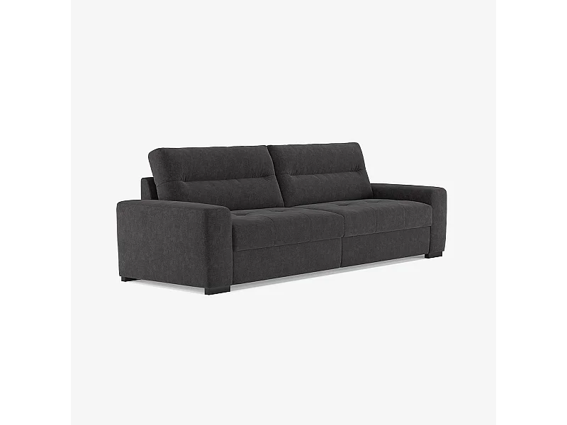 Ausziehbares modernes Schlafsofa 2-Sitzer 274x97cm Rali - Dunkel Grau