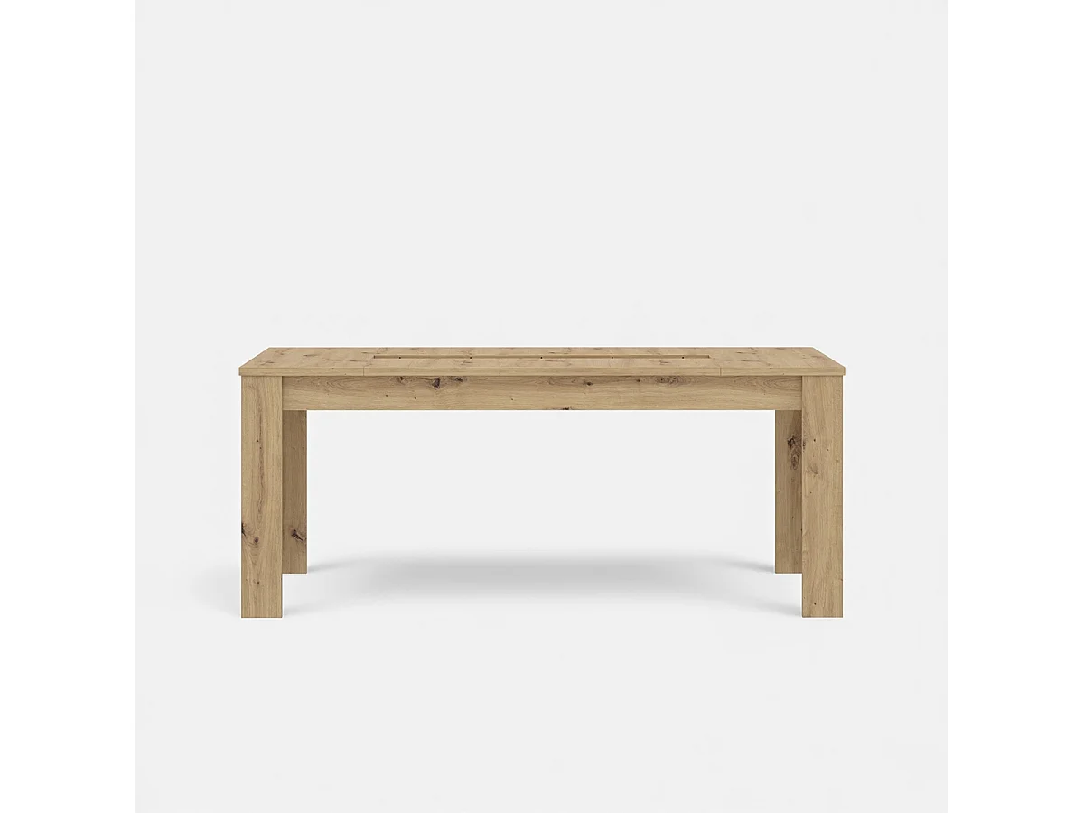 Mesa rectangular de roble 180 cm con botellero Polypody