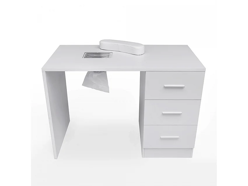 Tavolo per manicure e ricostruzione unghie con aspiratore e cassetti Floral