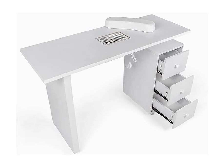 Tavolo estetista manicure unghie ventola aspiratrice cassettiera ruote Rodart