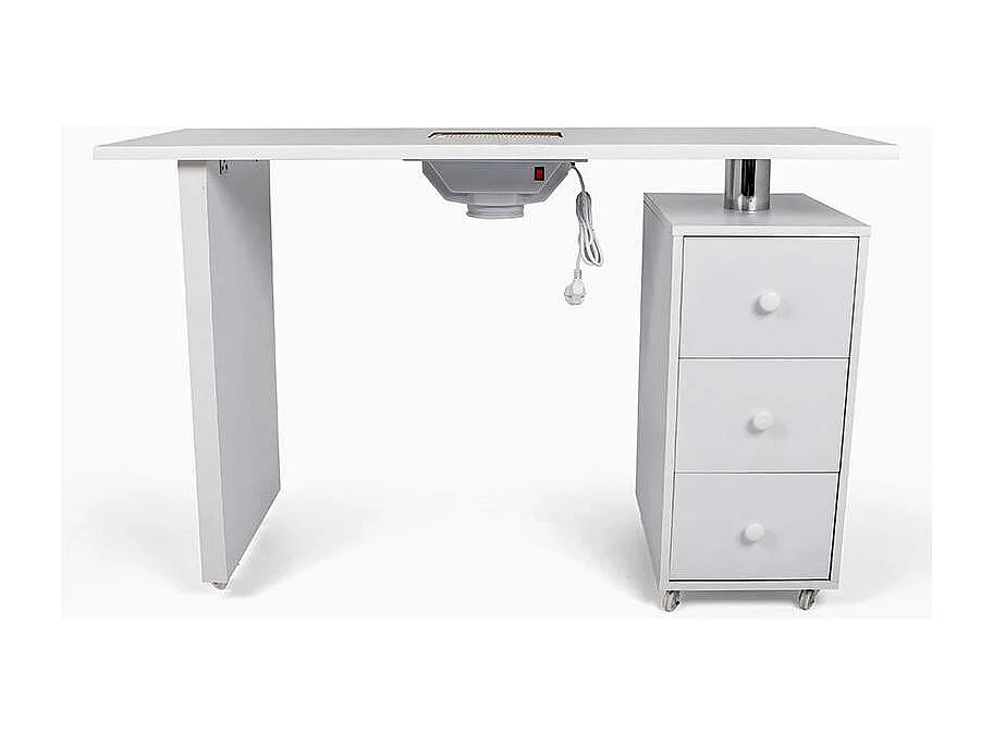 Tavolo estetista manicure unghie ventola aspiratrice cassettiera ruote Rodart