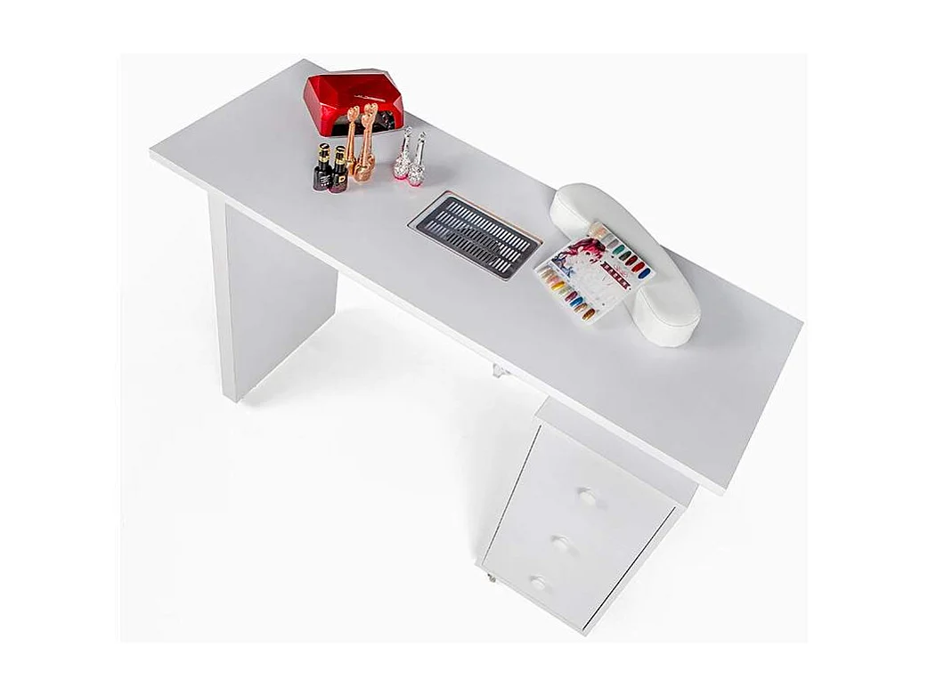 Mesa de manicura y reconstrucción de uñas con aspiradora Rodart
