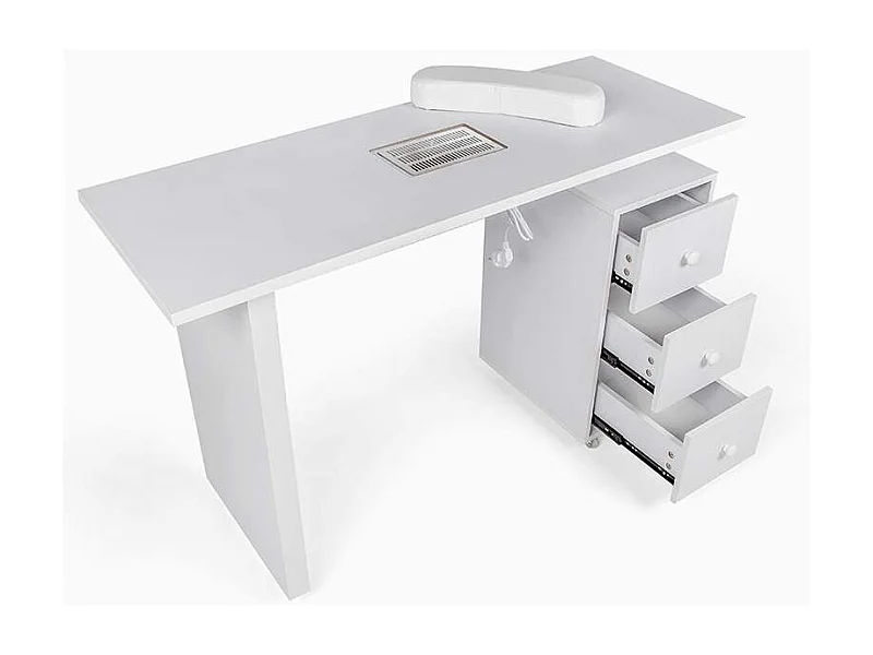 Tavolo estetista manicure unghie ventola aspiratrice cassettiera ruote Rodart