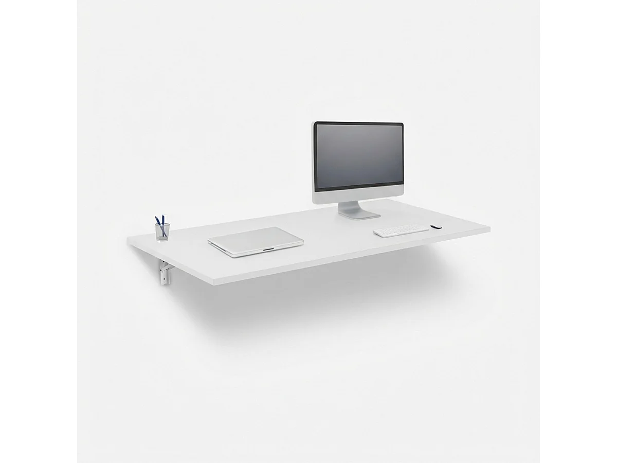 Wandschreibtisch klappbar 140x80cm Jeremy XL - Weiß