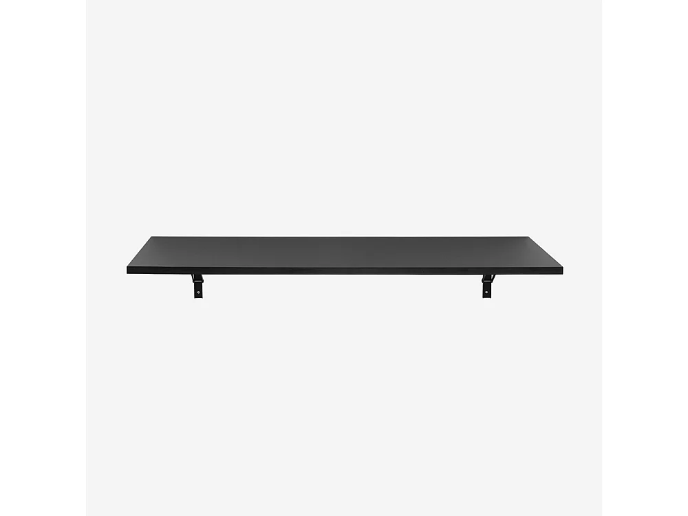 Wandklapptisch Küche Schreibtisch 120x60cm Jeremy - Schwarz