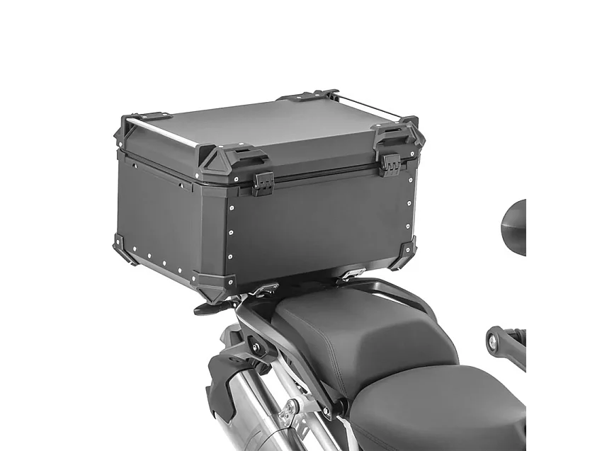 HeckKoffer für Motorroller 80 Liter Universal Zwei Helme Maverick XXL - Schwarz