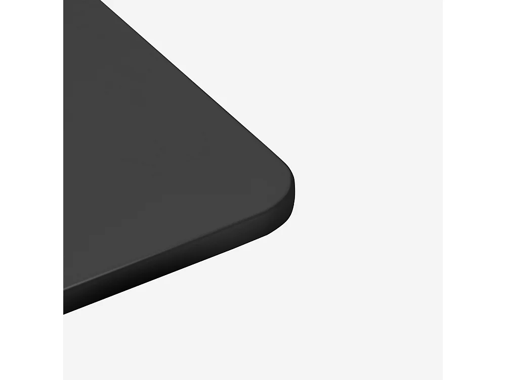 Mesa negra para bar y restaurante de 70x70 cm moderna con gancho para colgar el bolso Jotor