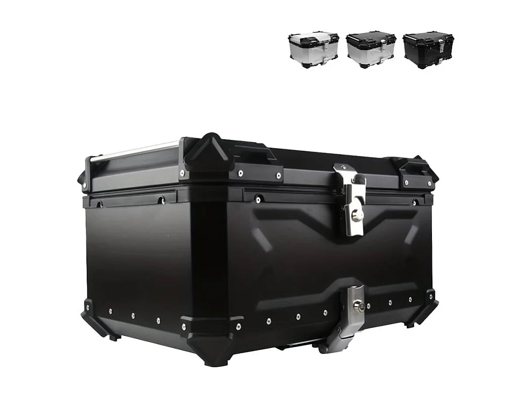 Universeller Motorroller Topcase 65 Liter für zwei Helme Maverick XL - Schwarz