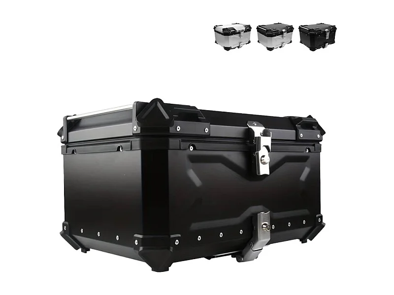 Universeller Motorroller Topcase 65 Liter für zwei Helme Maverick XL - Schwarz