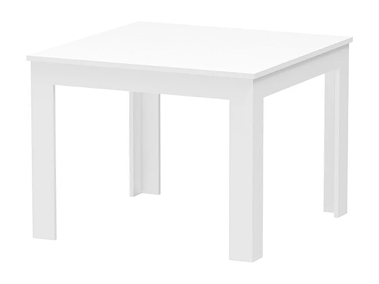 Mesa de comedor blanca cuadrada 80x80cm diseño moderno Ika 8