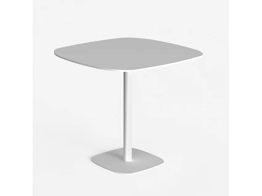 Tavolo da pranzo design moderno 80x80cm cucina bar ristorante Circumdo - Bianco