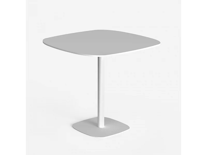 Tavolo da pranzo design moderno 80x80cm cucina bar ristorante Circumdo - Bianco