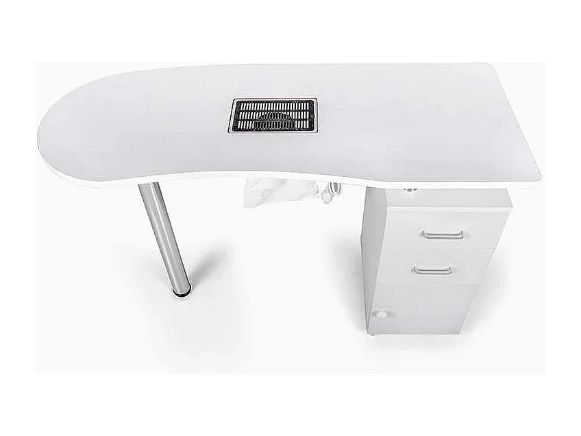 Tavolo per manicure e ricostruzione unghie con ventola aspiratore e ruote Adeam