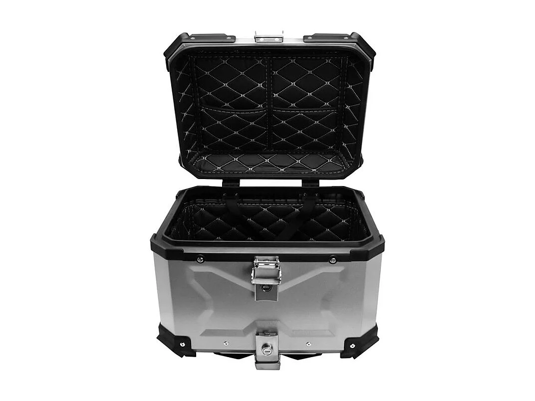 55-Liter-Universal-Motorrad-Heckkoffer Maverick L - Silver