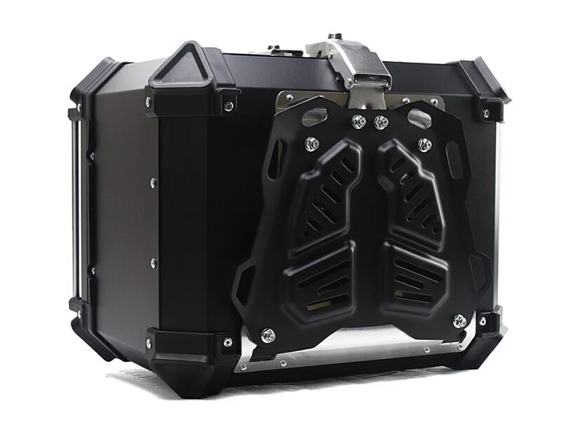 Topcase motorrad 46 liter aluminium hinten universal Maverick M - Schwarz