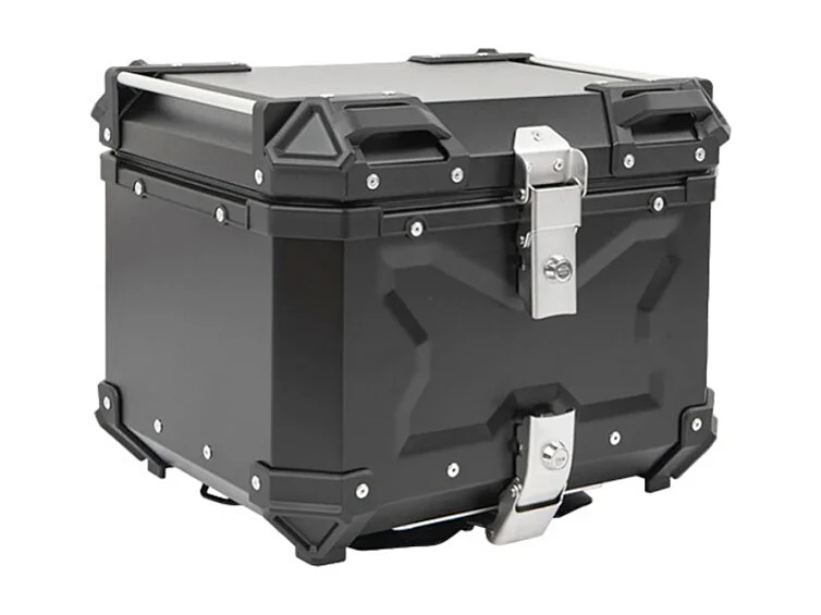 Topcase motorrad 46 liter aluminium hinten universal Maverick M - Schwarz