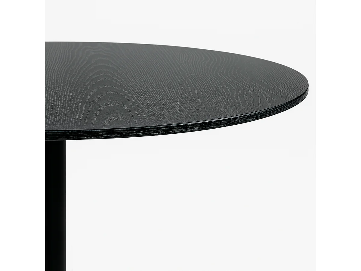 Tavolo sala da pranzo moderno Goblet nero rotondo 120cm Blackwood+