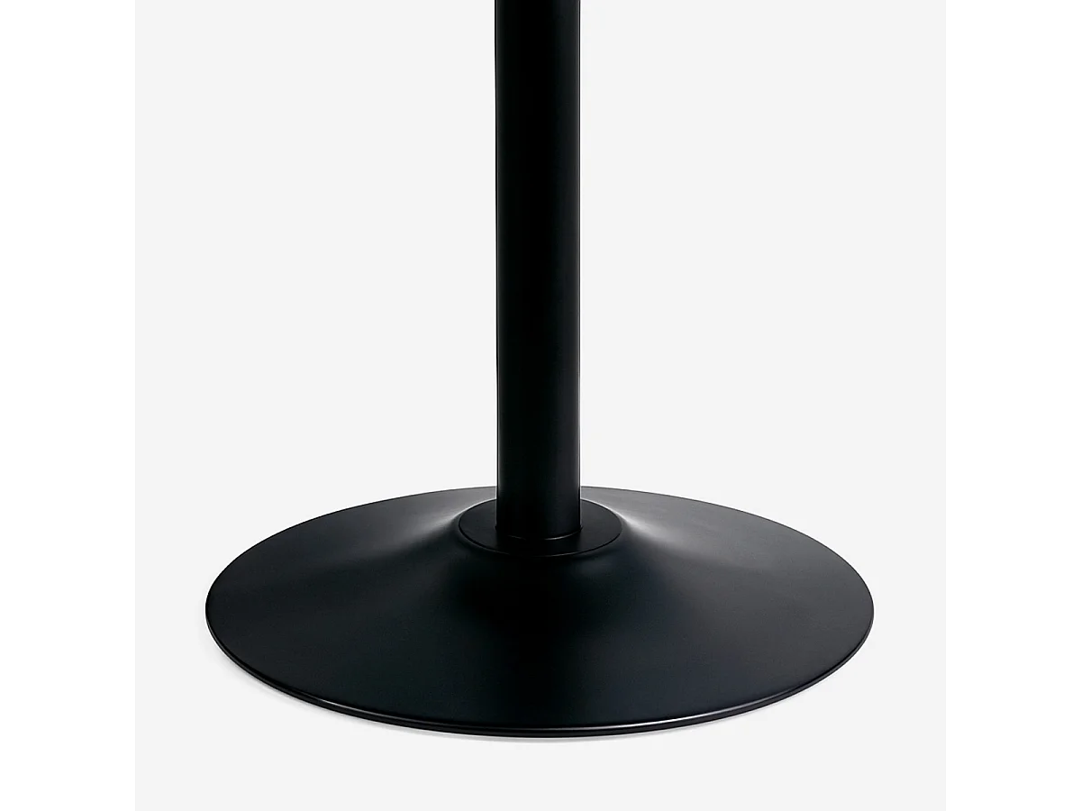 Tavolo sala da pranzo moderno Goblet nero rotondo 120cm Blackwood+