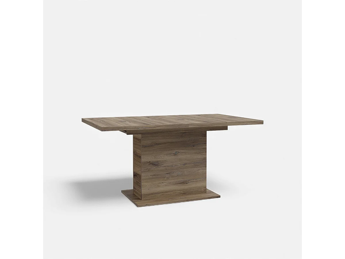 Mesa extensible rectangular de roble 160-200 cm Portland
