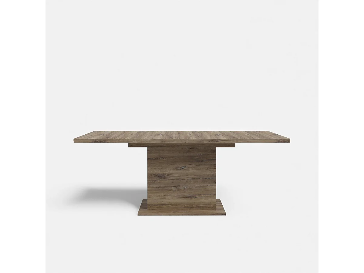 Mesa extensible rectangular de roble 160-200 cm Portland
