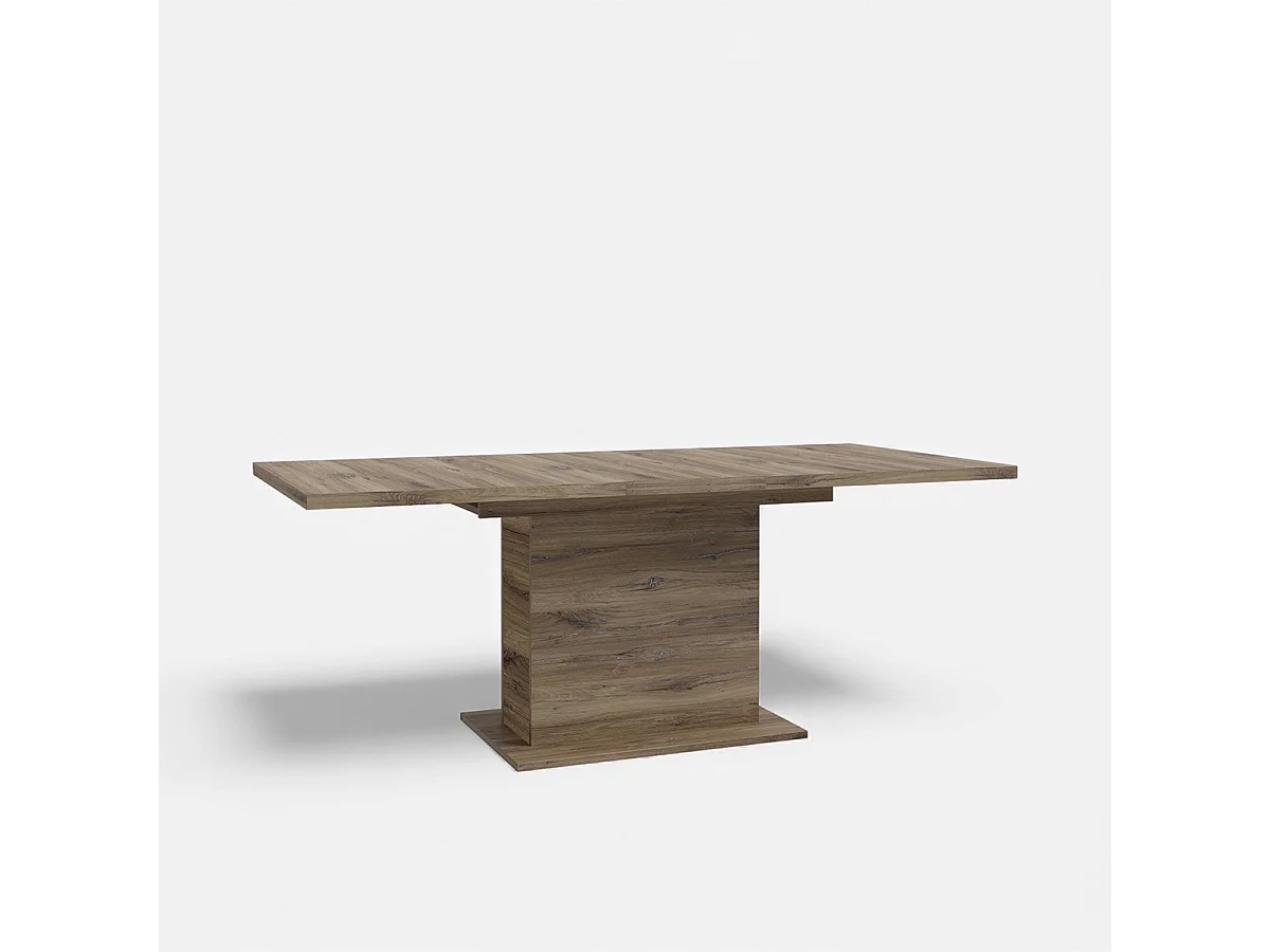 Mesa extensible rectangular de roble 160-200 cm Portland