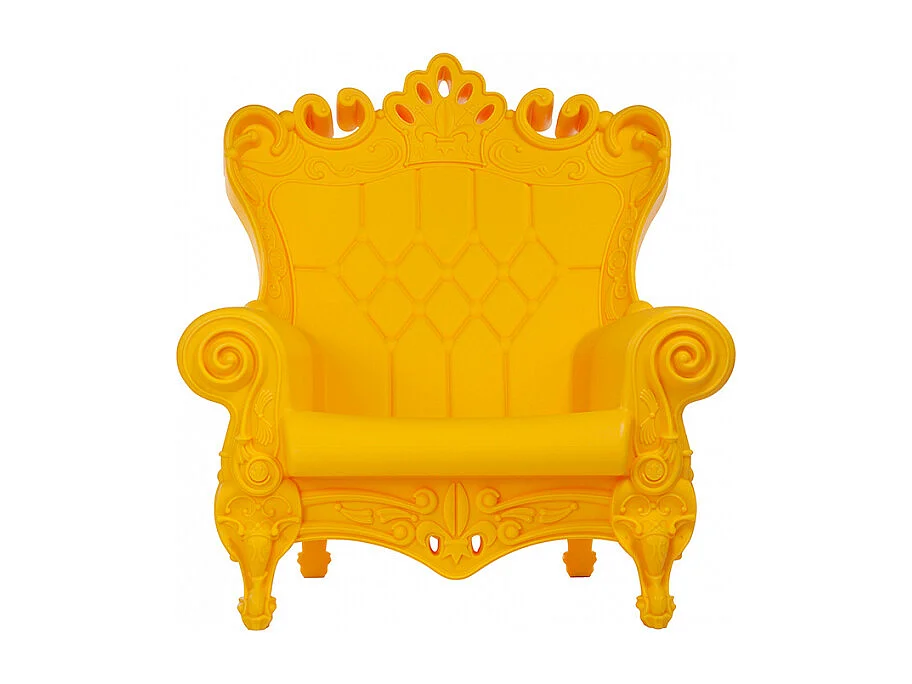Sillón trono de diseño moderno Slide Queen Of Love - Amarillo