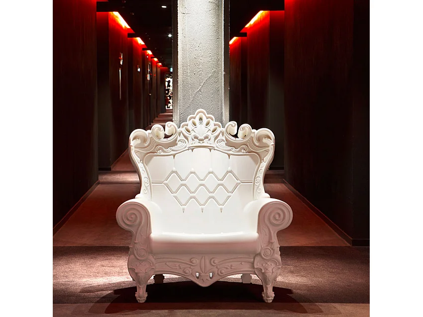 Sillón trono de diseño moderno Slide Queen Of Love - Amarillo