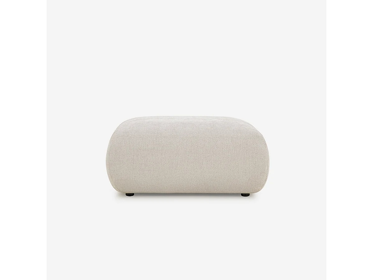 Sofá de 4 plazas modular con puf diseño por módulos moderno Yuna-4P