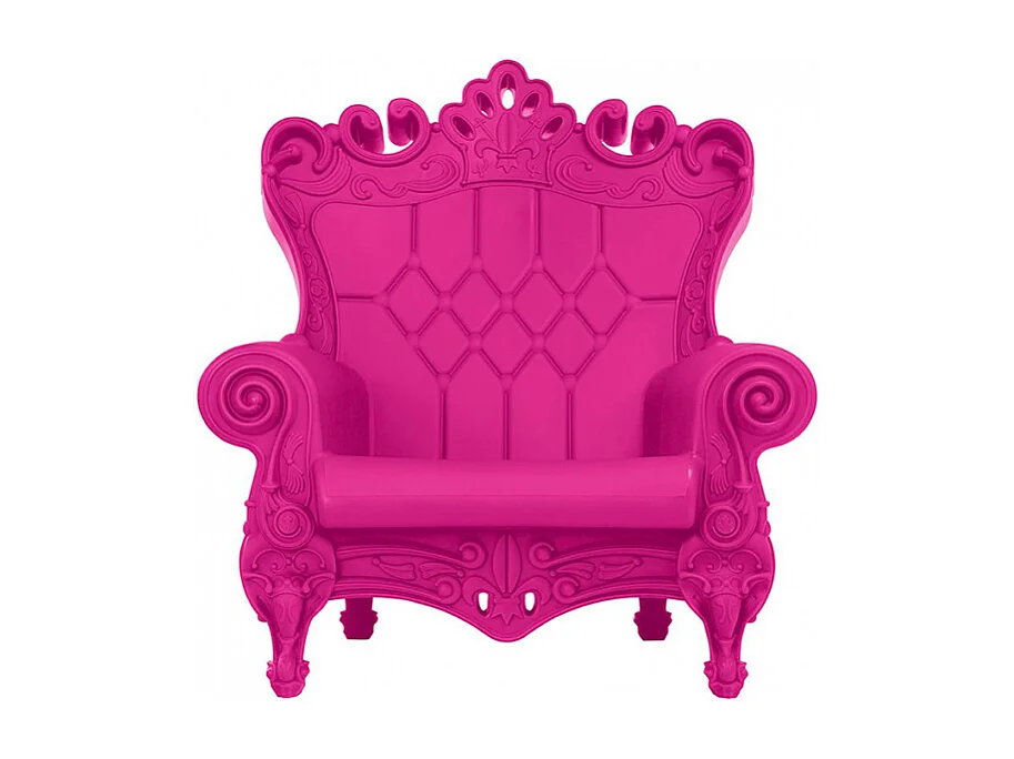 Sillón trono de diseño moderno Slide Queen Of Love - Fucsia