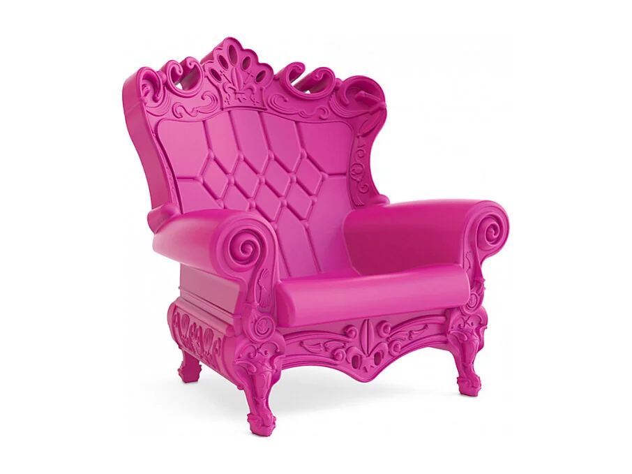 Sillón trono de diseño moderno Slide Queen Of Love - Fucsia